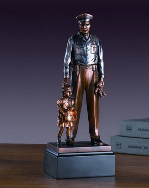 Policeman with Child (4 1/2"x11 1/2")